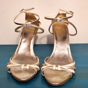 Mango wedge strappy heels